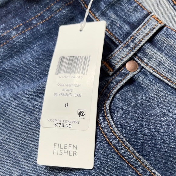 Eileen Fisher Organic Cotton Boyfriend Jean - Picture 7 of 11